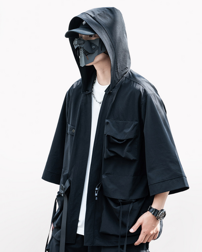 Techwear Ninja Unisex Kimono Hooded Jacket