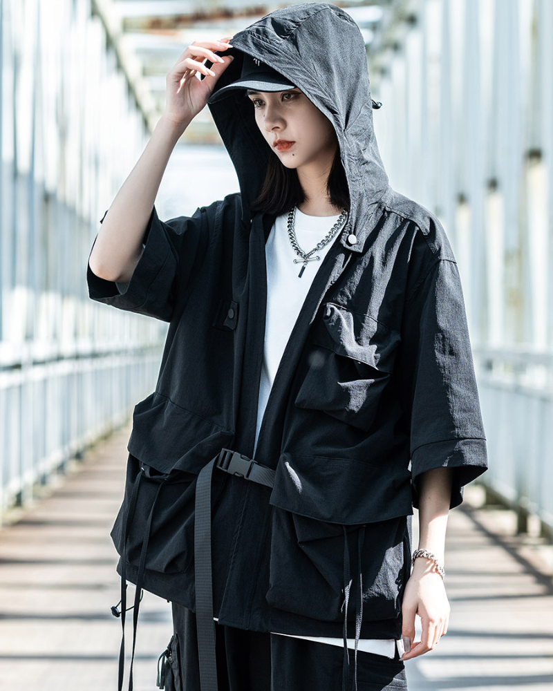 Techwear Ninja Unisex Kimono Hooded Jacket
