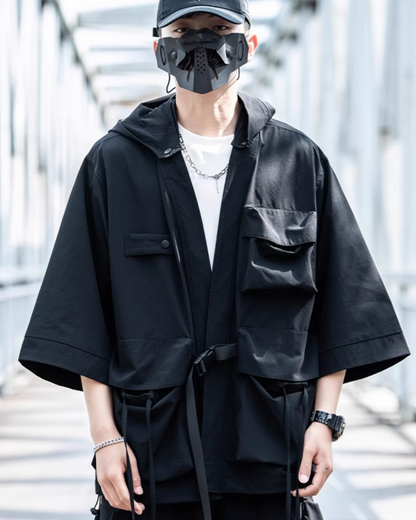 Techwear Ninja Unisex Kimono Hooded Jacket