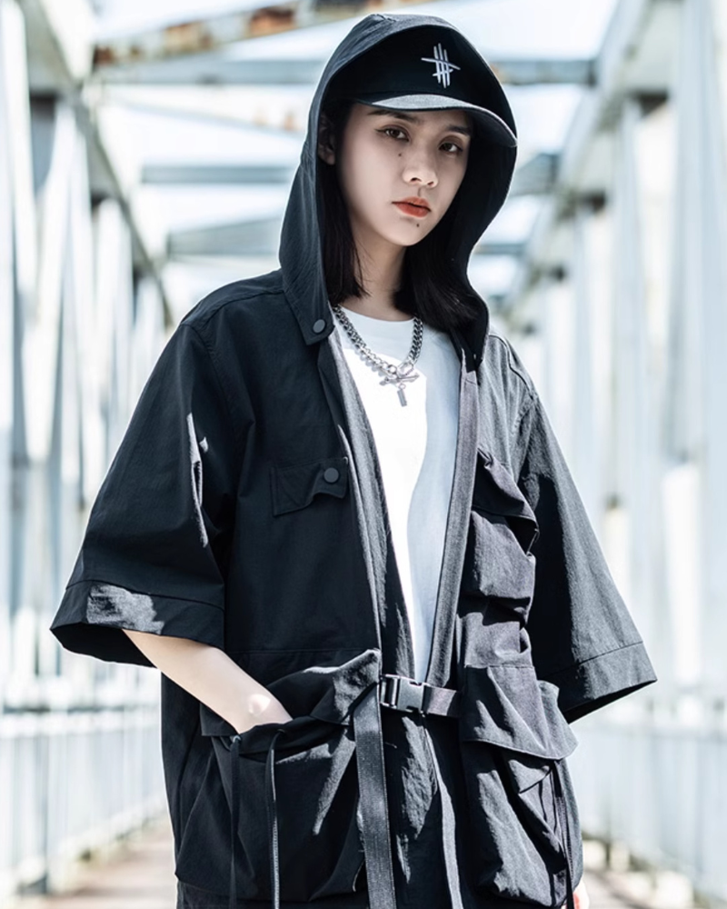 Techwear Ninja Unisex Kimono Hooded Jacket