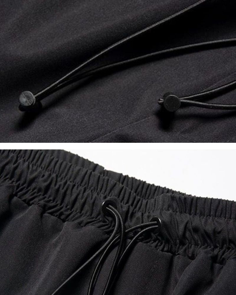 Techwear Patchwork Men Cargo Shorts