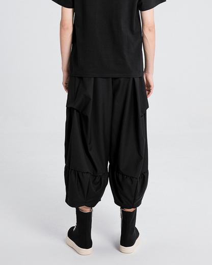 Techwear Pleated Hakama Pants