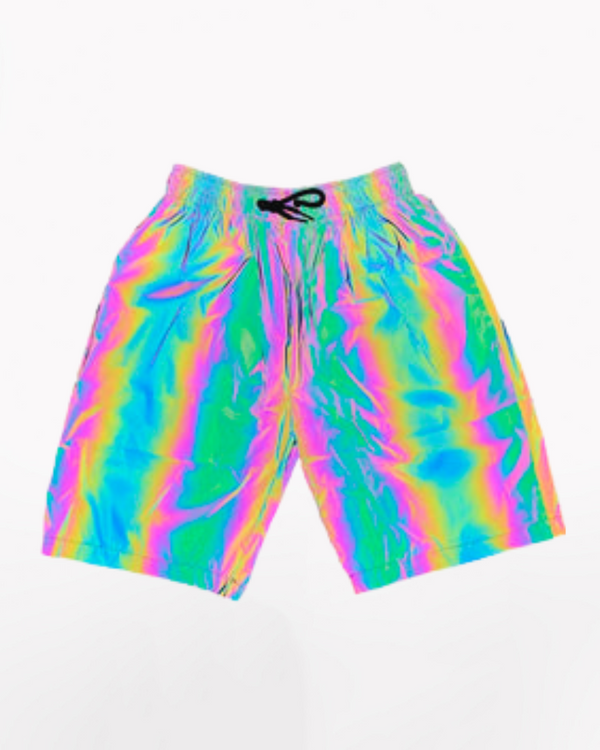 Techwear Rave Clothing Reflective Shorts