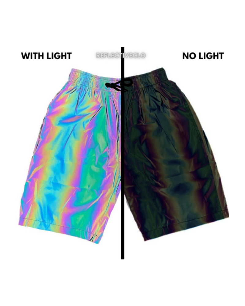 Teletech Rave Clothes Techwear Rave Clothing Reflective Shorts – Techwear Official