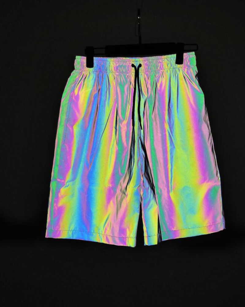 Techwear Rave Clothing Reflective Shorts