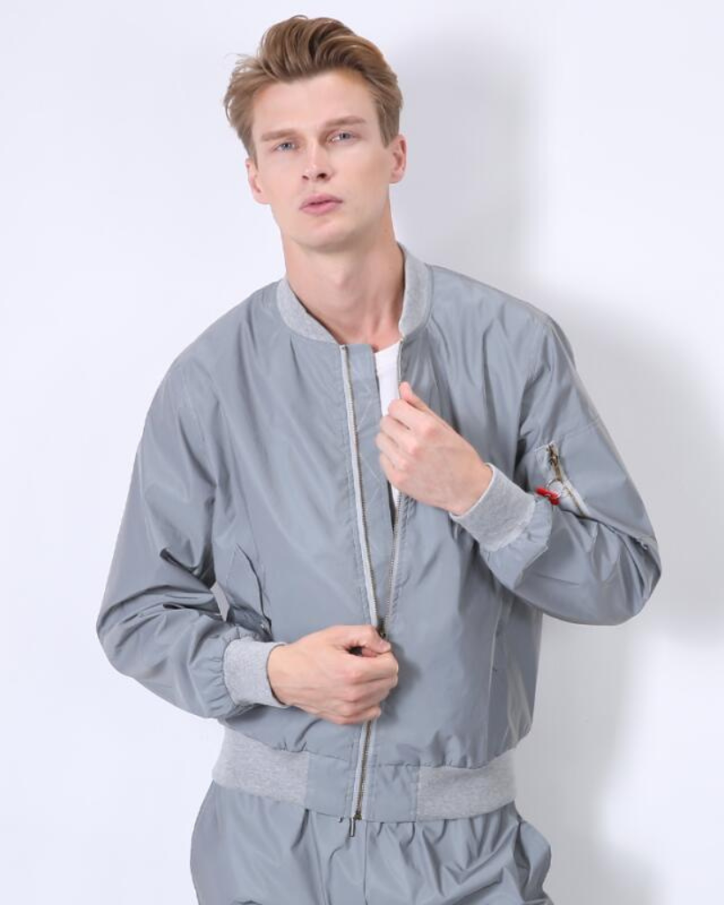 Techwear Silver Reflective Flight Jacket – Techwear Official