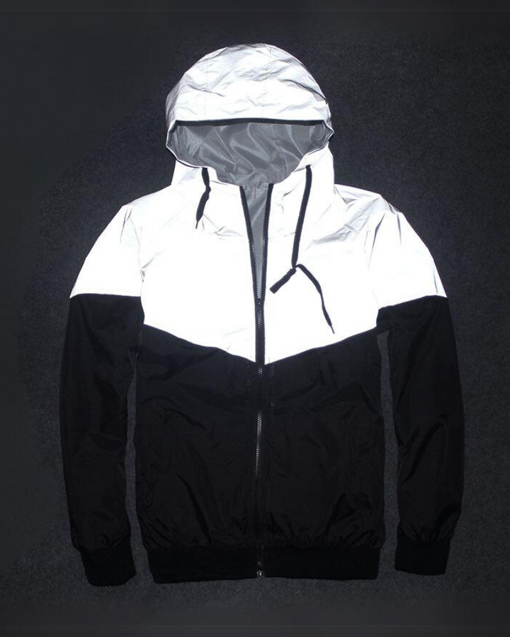 Rave Clothing ,futuristic clothing,cyberpunk clothing,techwear jacket, tech jacket,cyberpunk techwear jacket,techwear,tech wear,affordable techwear,techwear fashion, reflective jacket,reflective running jacket,reflective jacket men,mens reflective jacket,reflective bomber jacket,silver reflective jacket