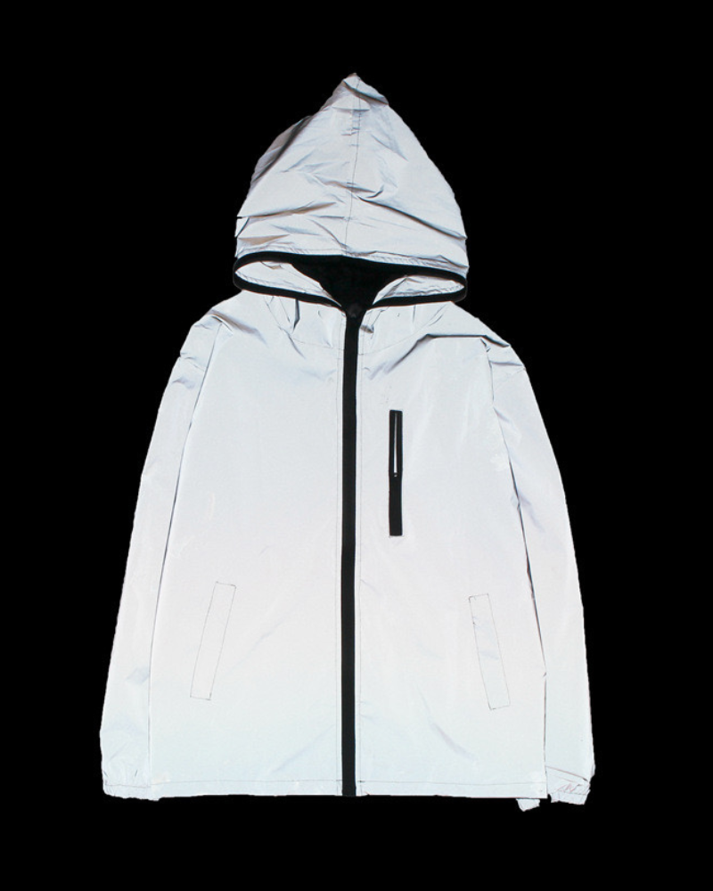 Rave Clothing ,futuristic clothing,cyberpunk clothing,techwear jacket, tech jacket,cyberpunk techwear jacket,techwear,tech wear,affordable techwear,techwear fashion, reflective jacket,reflective running jacket,reflective jacket men,mens reflective jacket,reflective bomber jacket,silver reflective jacket