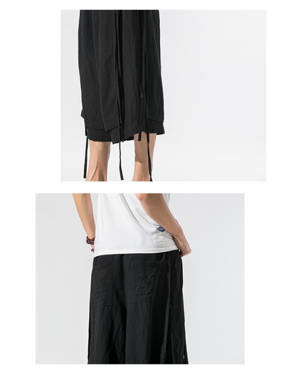 Techwear Short Hakama Pants