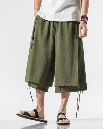 Techwear Short Hakama Pants