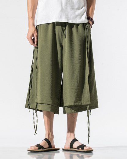 Techwear Short Hakama Pants