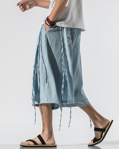 Techwear Short Hakama Pants