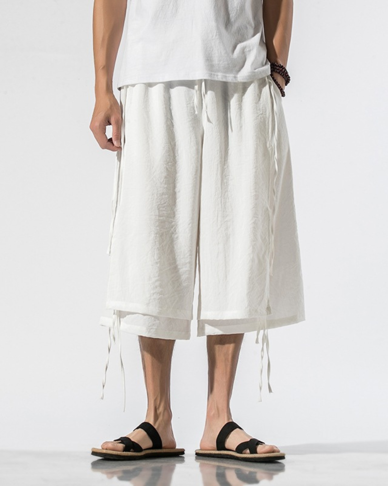 Techwear Short Hakama Pants