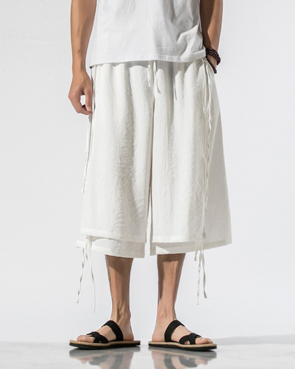 Techwear Short Hakama Pants