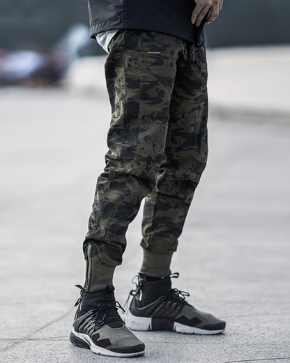 Techwear Slim Camo Cargo Pants