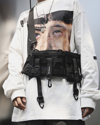 chest bag,chest pack,black chest bag,tactical chest bag,cross chest bag,men chest bag,men&