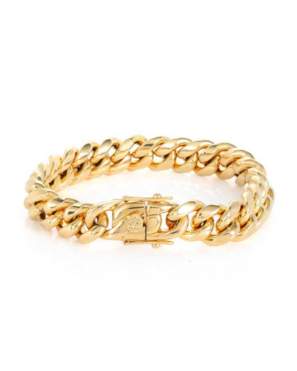 Hip Hop Jewelry Stainless Steel Cuban Link Bracelet