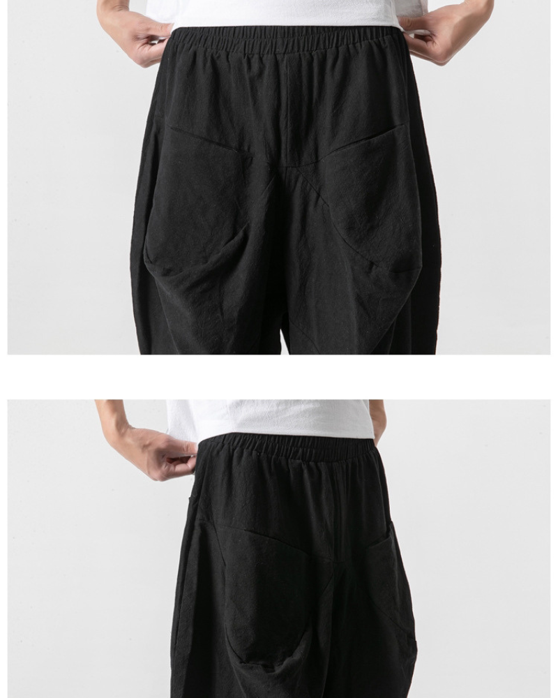 Techwear Street Loose Hakama Pants