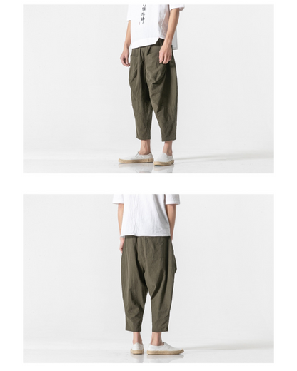 Techwear Street Loose Hakama Pants