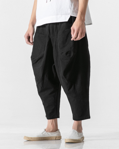 Techwear Street Loose Hakama Pants