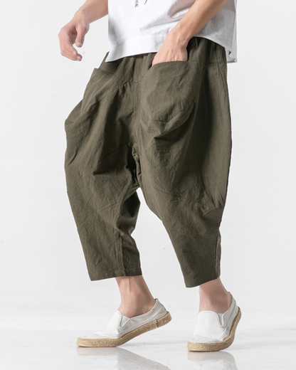 Techwear Street Loose Hakama Pants
