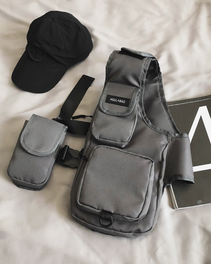 Streetwear Chest Bag Half Vest