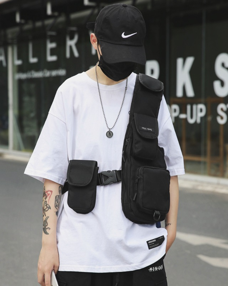 Streetwear Chest Bag Half Vest