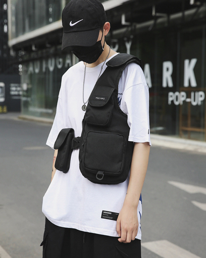 Streetwear Chest Bag Half Vest