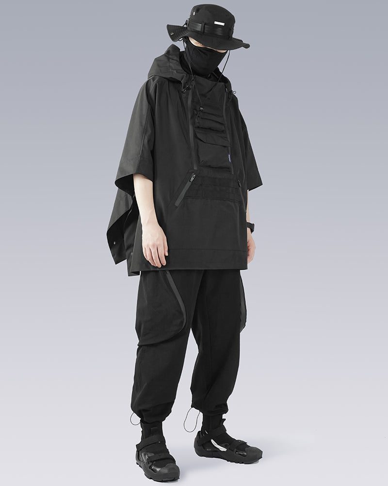 Techwear Cyberpunk Ninja Costume Waterproof Cape Jacket