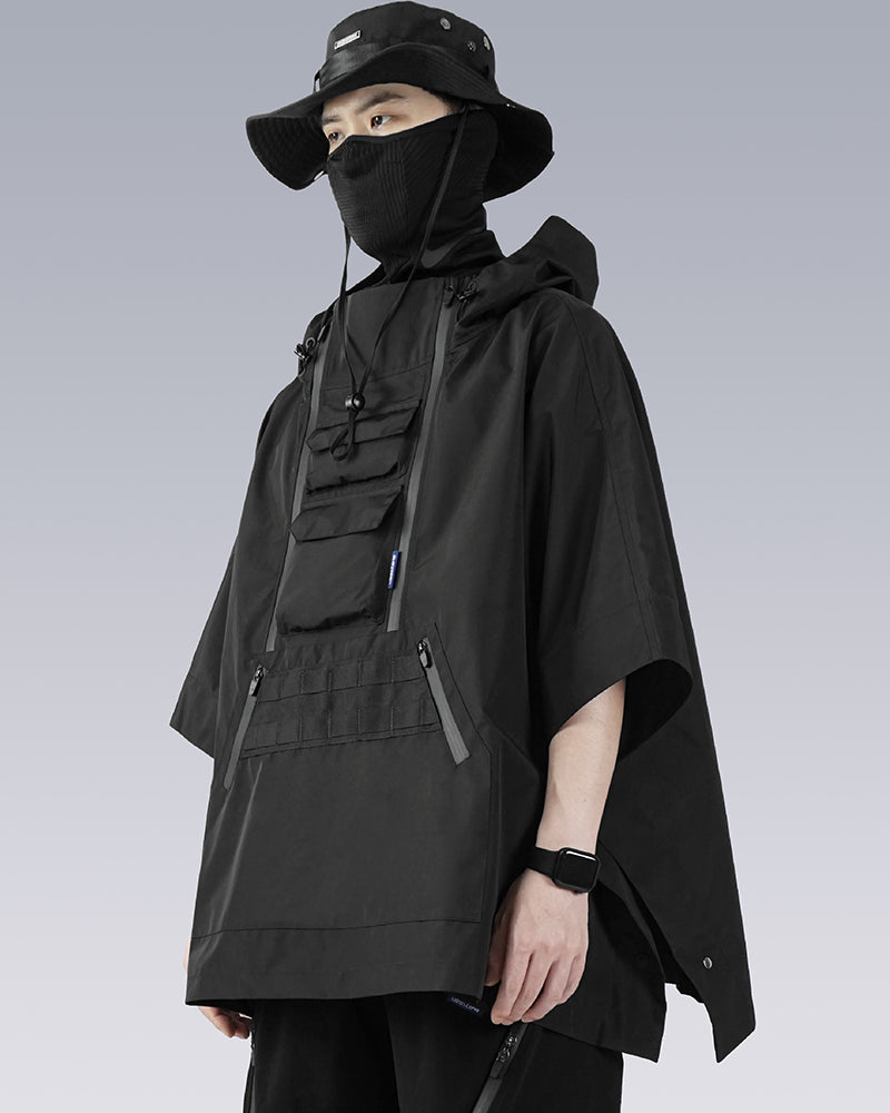 Techwear Cyberpunk Ninja Costume Waterproof Cape Jacket