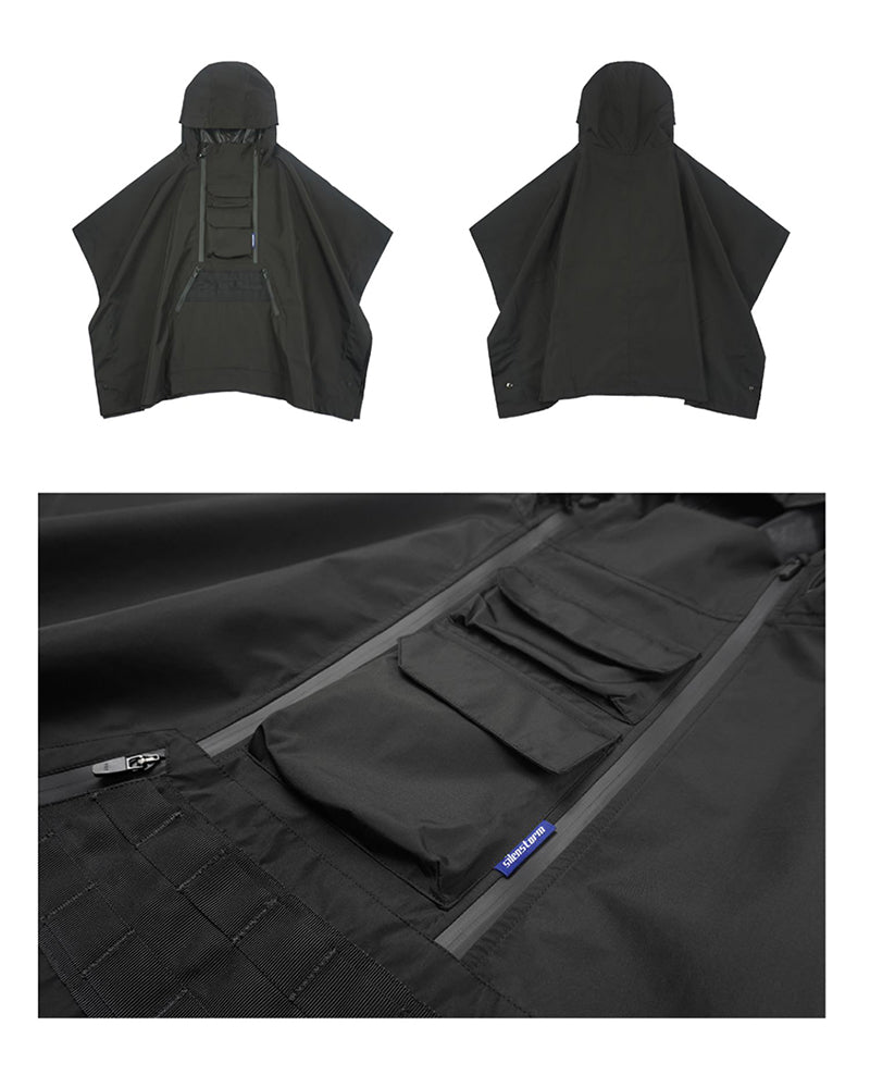 Techwear Cyberpunk Ninja Costume Waterproof Cape Jacket