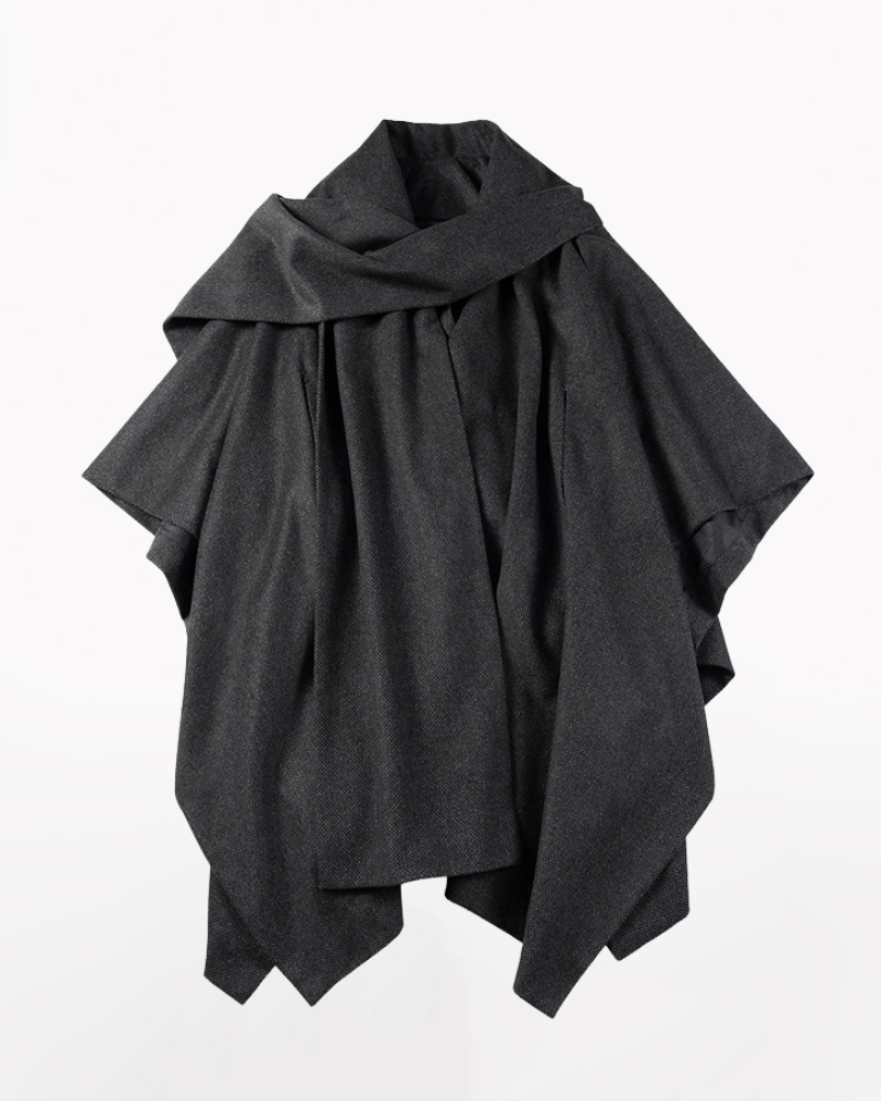 Techwear Winter Scarf Cape Coat