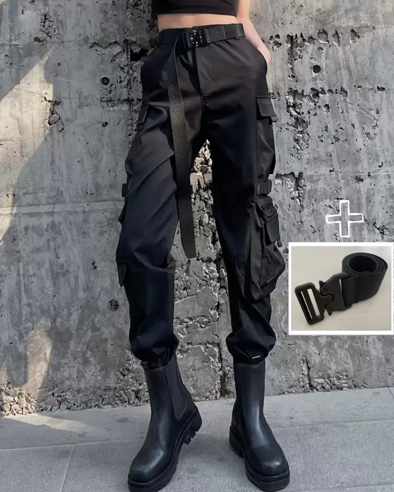 Techwear Women Multi-Pockets Cargo Pants