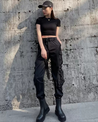 Techwear Women Multi-Pockets Cargo Pants