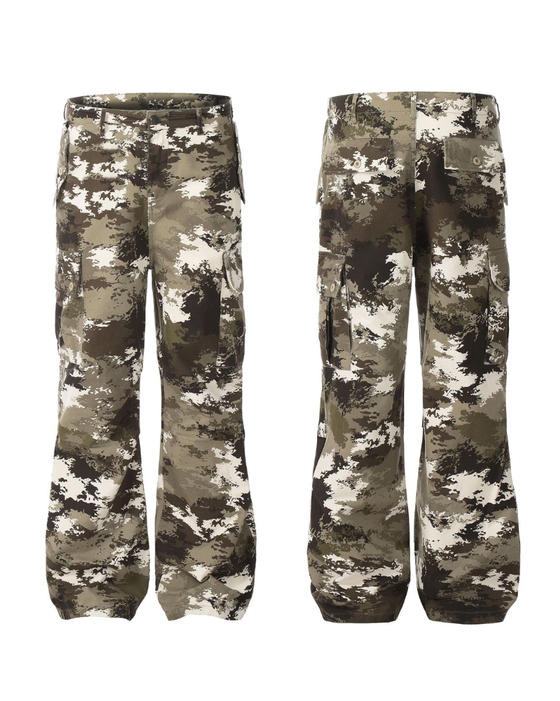 Techwear Y2K Camo Cargo Pants