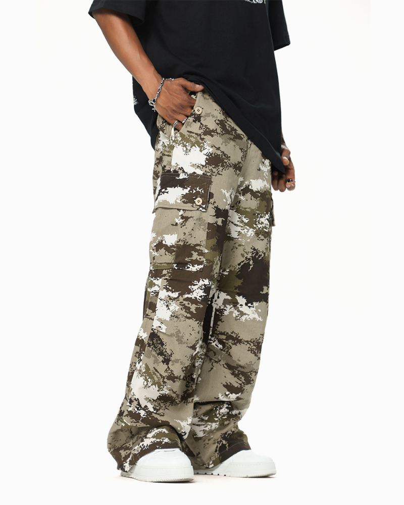 Techwear Y2K Camo Cargo Pants