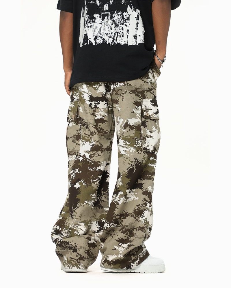 Techwear Y2K Camo Cargo Pants