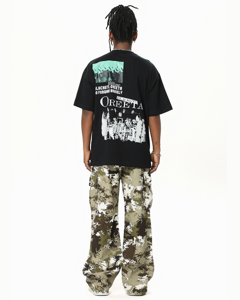 Techwear Y2K Camo Cargo Pants