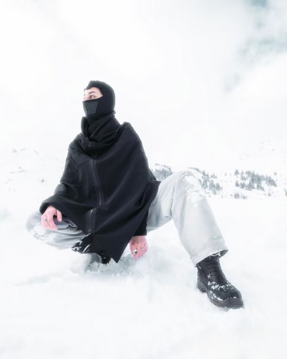 Cyberpunk Black Samurai Ninja Jacket Cloak