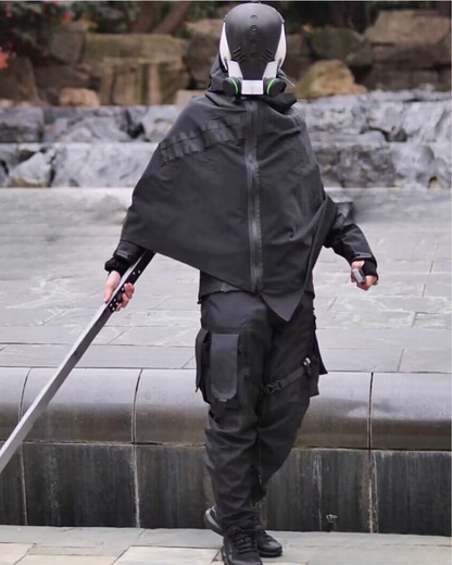 Techwear Cloak,cape,cloak and dagger,invisibility cloak,invisible cloak,cloak brand,black cloak,mens cloak,men&