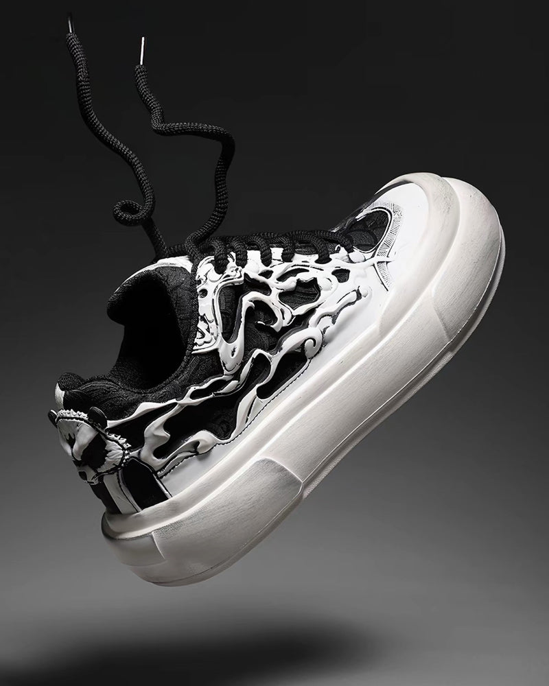 Techwear Chinoiserie Breathable Casual Flat Sneakers