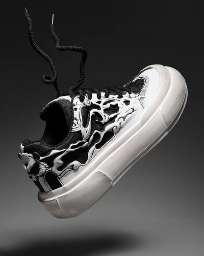 Techwear Chinoiserie Breathable Casual Flat Sneakers