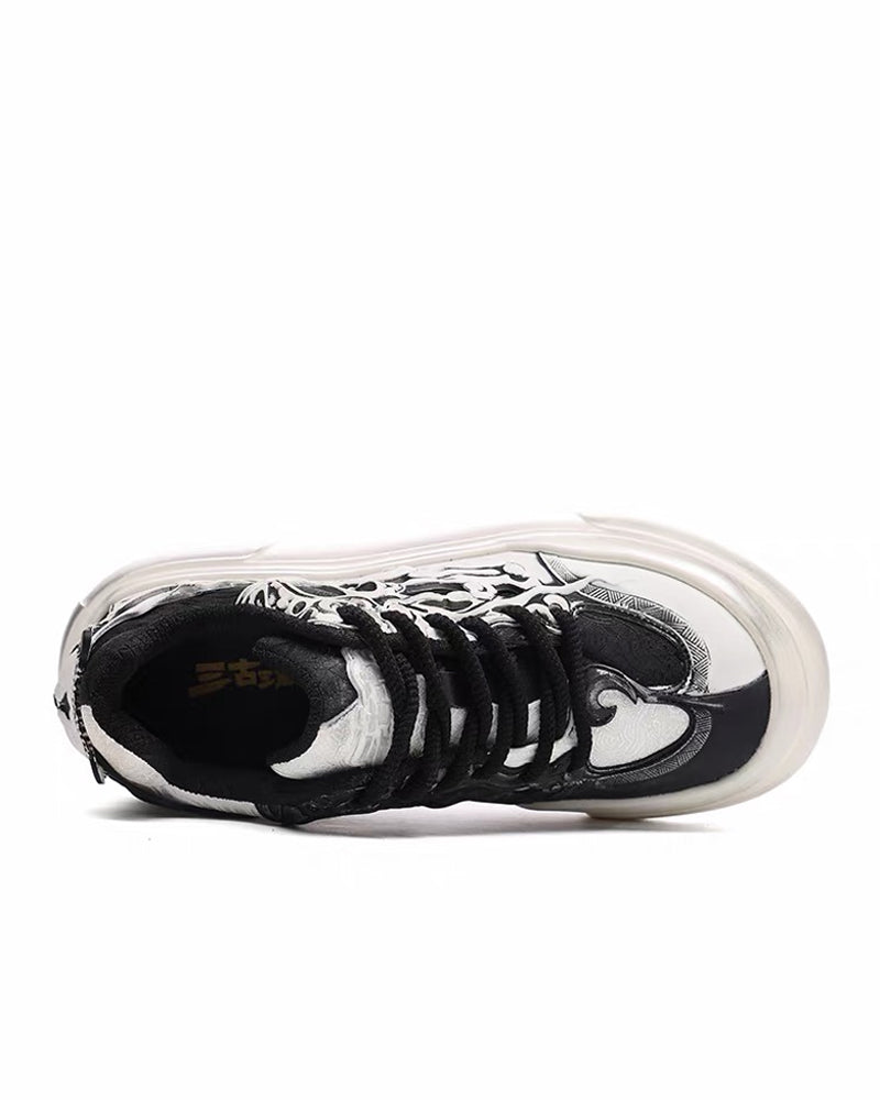 Techwear Chinoiserie Breathable Casual Flat Sneakers