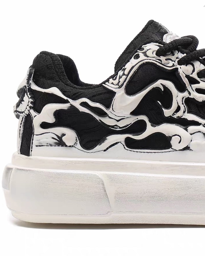 Techwear Chinoiserie Breathable Casual Flat Sneakers