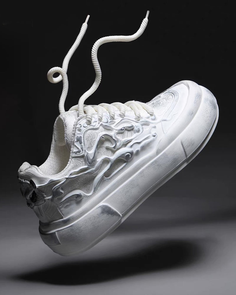 Techwear Chinoiserie Breathable Casual Flat Sneakers