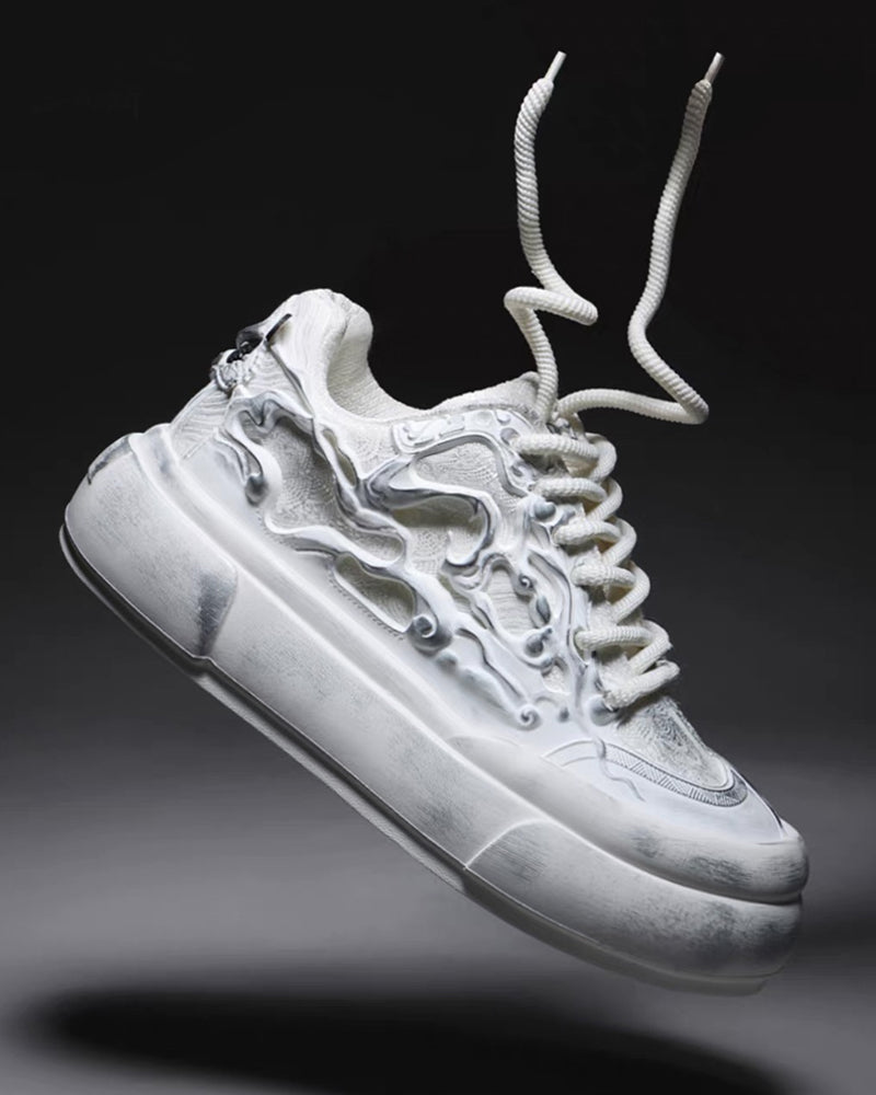 Techwear Chinoiserie Breathable Casual Flat Sneakers