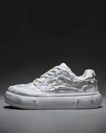 Techwear Chinoiserie Breathable Casual Flat Sneakers