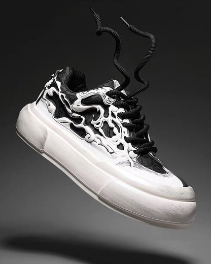 Techwear Chinoiserie Breathable Casual Flat Sneakers