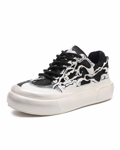 Techwear Chinoiserie Breathable Casual Flat Sneakers