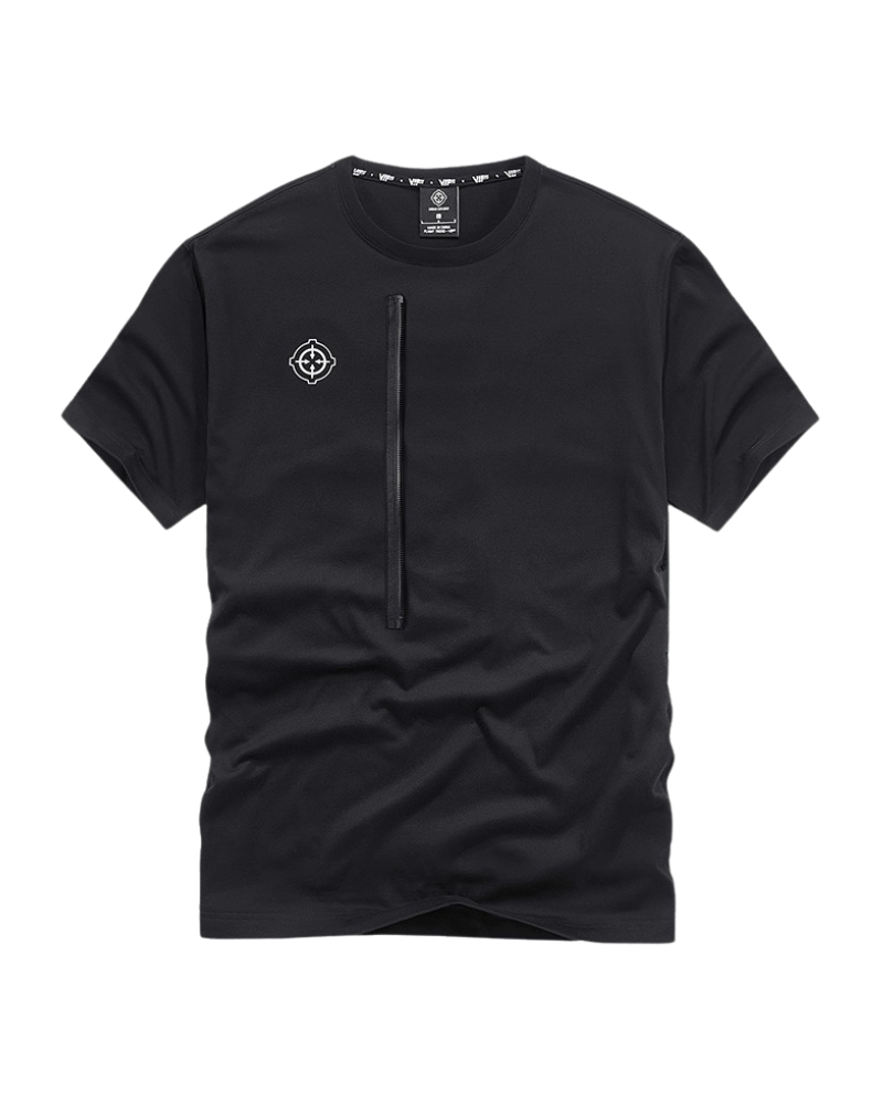 Techwear T-shirts,tactical shirt,mens black tees,cargo t-shirt men&
